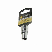 Головка торцевая 10мм 1/2"DR 12-гранная (держатель) ЭВРИКА /1/20